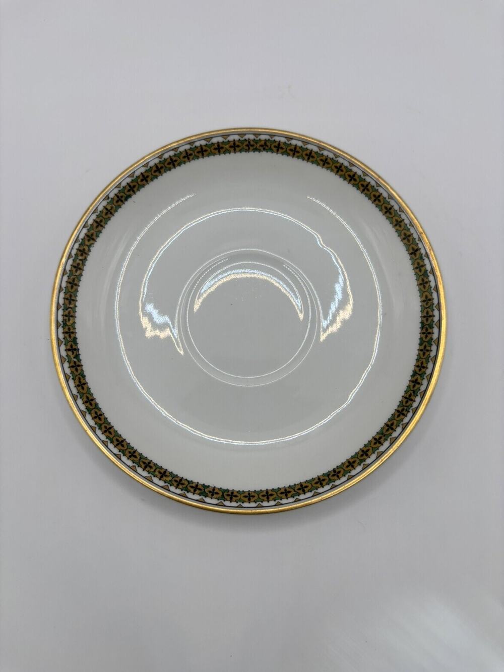 Haviland Limoges Schleiger 997 Saucer Yellow Edge set of 2